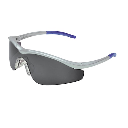 Mcr Safety Safety Glasses, Duramass Anti-Fog, Gray Lens, Steel Frame, 12 PK T1142AF